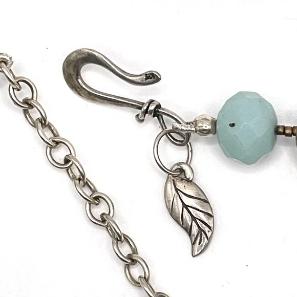 INCA Statement Necklace Natural Stone Single to Multi-Strand Bead Sterling - Picture 7 of 14